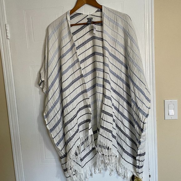 aerie Sweaters - Aerie Ombre Striped Poncho / Swim-Suit Cover Up NWT